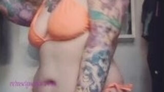 MILF Teases in Orange String Bikini - Rem Sequence