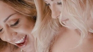 Mature Blonde Mommy Seduces Her Stepdaughter