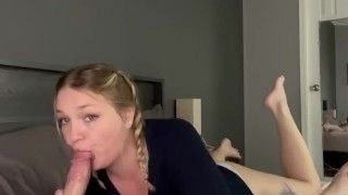 Good girl loves sucking cock