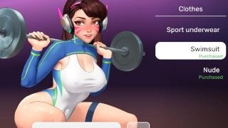 Overwatch Webcam - Part 3 - Diva Workout Time By HentaiSexScenes