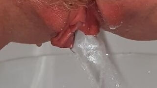 Amateur Milf toilet piss closeup. Various scenes.