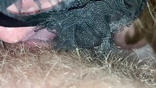 BBW licks his hairy prolapse asshole. Ass licking with Sirens Delight and Borr. Tongue fuck his asshole. BBW couple sex.