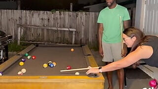 Milfcandy: Samantha Loses at Pool and Takes Long BBC