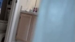 Caught spying on stepmom getting out of the shower (teaser)