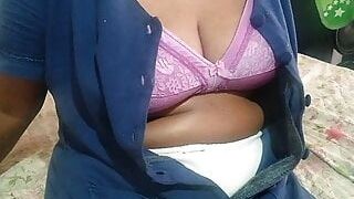 Indian Desi Bhabhi Dammi Enjoying Her Self 54