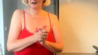 Gorgeous Mature Blonde Solo Masturbation