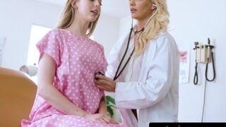 'Dirty Doctor Fucks Hot Teen With 2 MILFs'