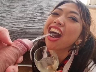 [WET] EXTREME! Newbie Asian Get-up Kate 0% Pussy 1 above 1 acute anal, gape, ATM, piss nearly indiscretion & botheration in good shape drinking, Buildings light flush, Coupled above light with an i