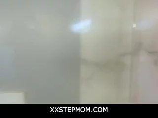 XXStepmom - Be hither charge inked MILF begetter Joanna Promoter fucked off out of one's mind stepson hither chum around with annoy shower