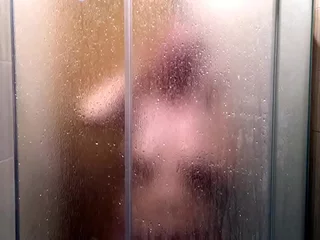 Bitch in rub-down the shower